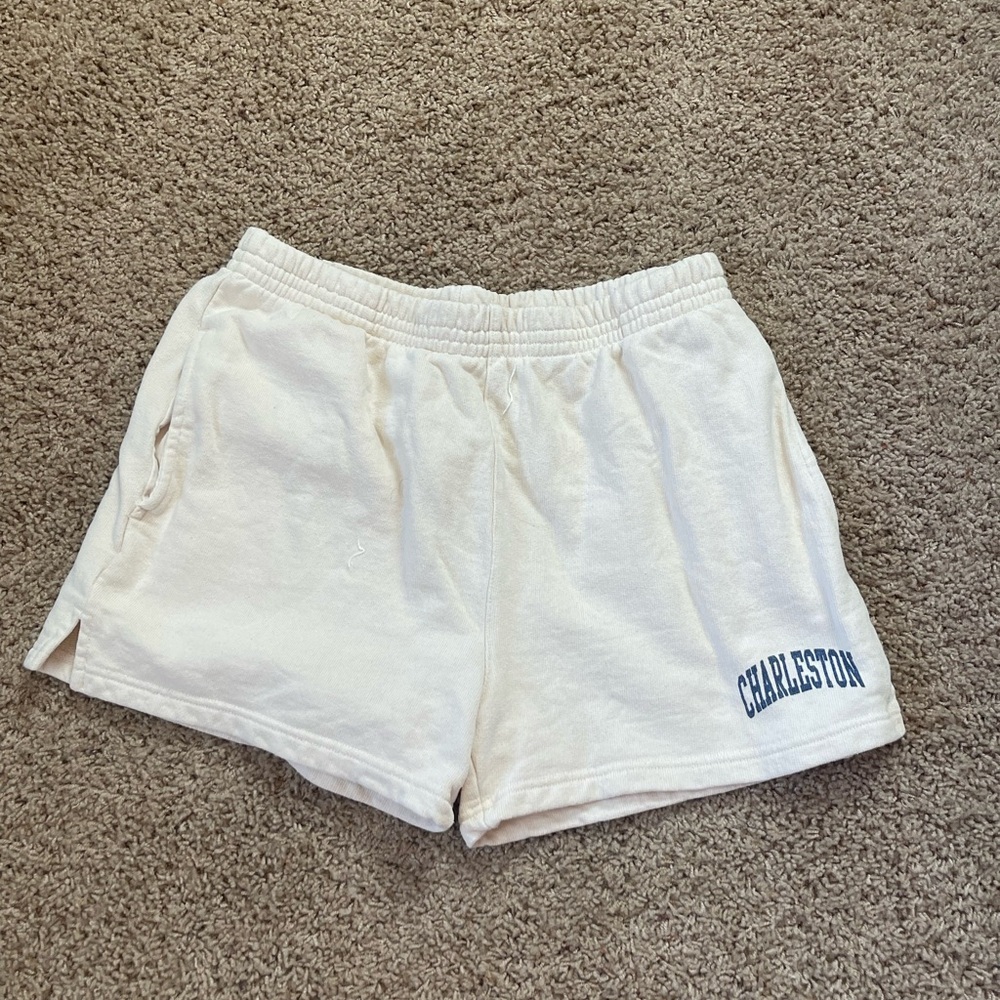 Women's White Athletic Shorts